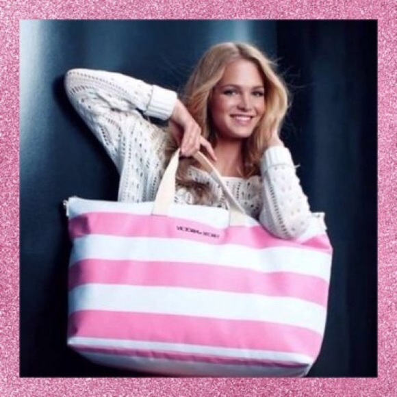 Victoria's Secret Handbags - Victoria’s Secret Striped Travel Bag